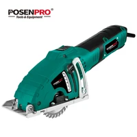 posenpro electric mini circular saw 700w mini saw tile cutter 3pcs blades parallel guide attachment tools for wood saw metal saw