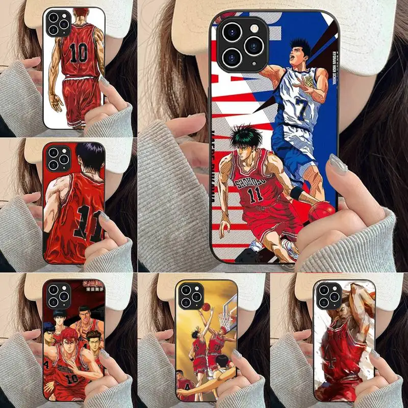 

Basketball Anime S-Slam Dunk Phone Case For Iphone 7 8 Plus X Xr Xs 11 12 13 Se2020 Mini Mobile Iphones 14 Pro Max Case