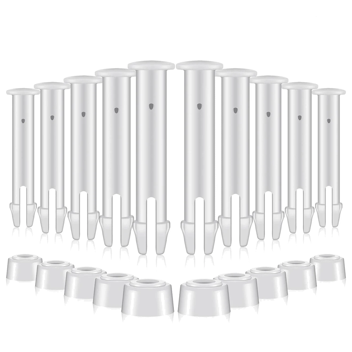 

30Pcs Plastic Pool Joint Pins & Seals for 13-24inch Above Ground Metal Frame Pools Replacement Parts(2.75 Inch)