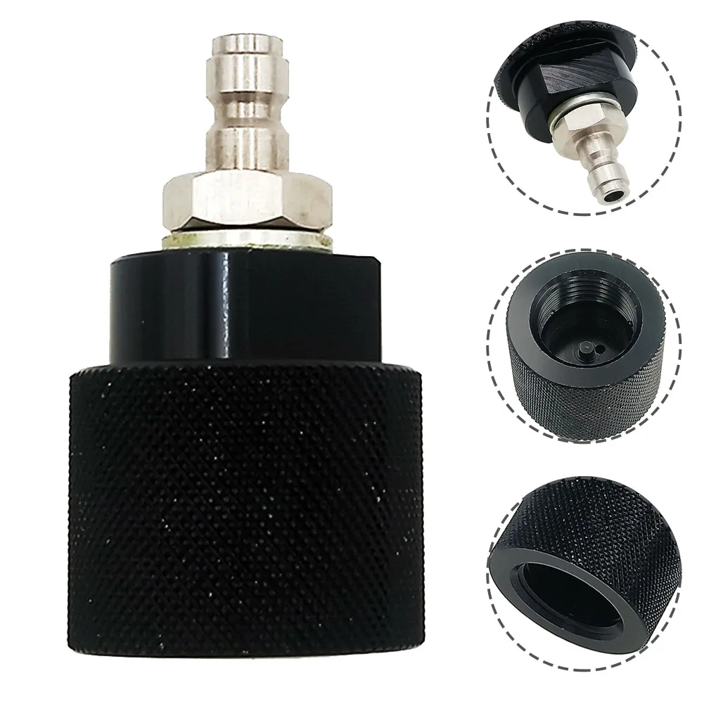 

Black Fill Outlet Adapter Connector CO2 HPA Cooler Connector Fuel Tank Regulator 1 Pcs 8mm Male Adapter G1/2 Male