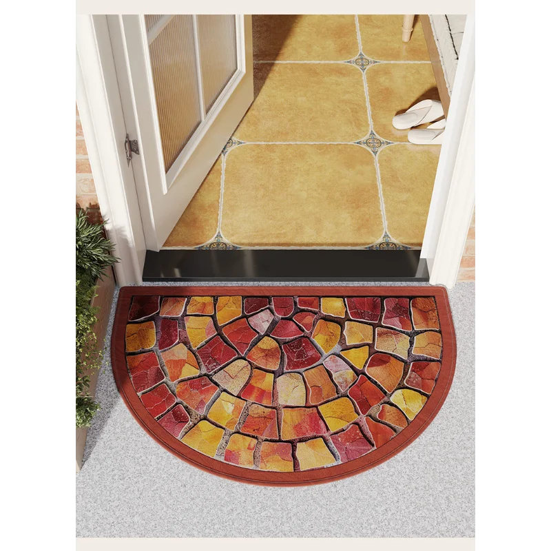 Напольный коврик для входной двери в стиле ретро домашний полукруглый свод