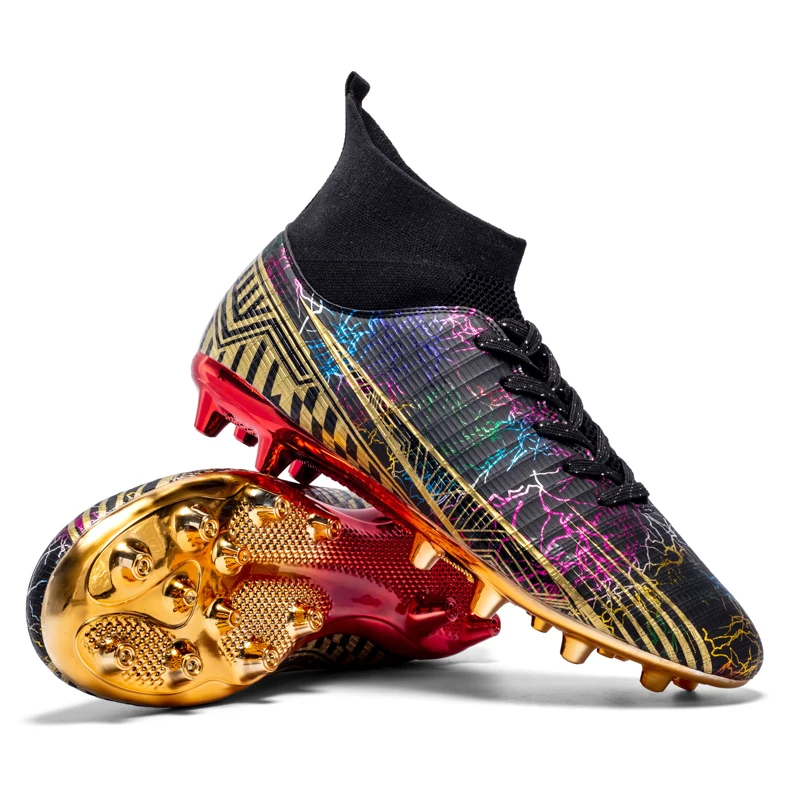 

Men Outdoor FG/TF Football Boots Futsal Professional Unisex Soccer Shoes High-quality Grass Training Sport Ultralight Non-Slip