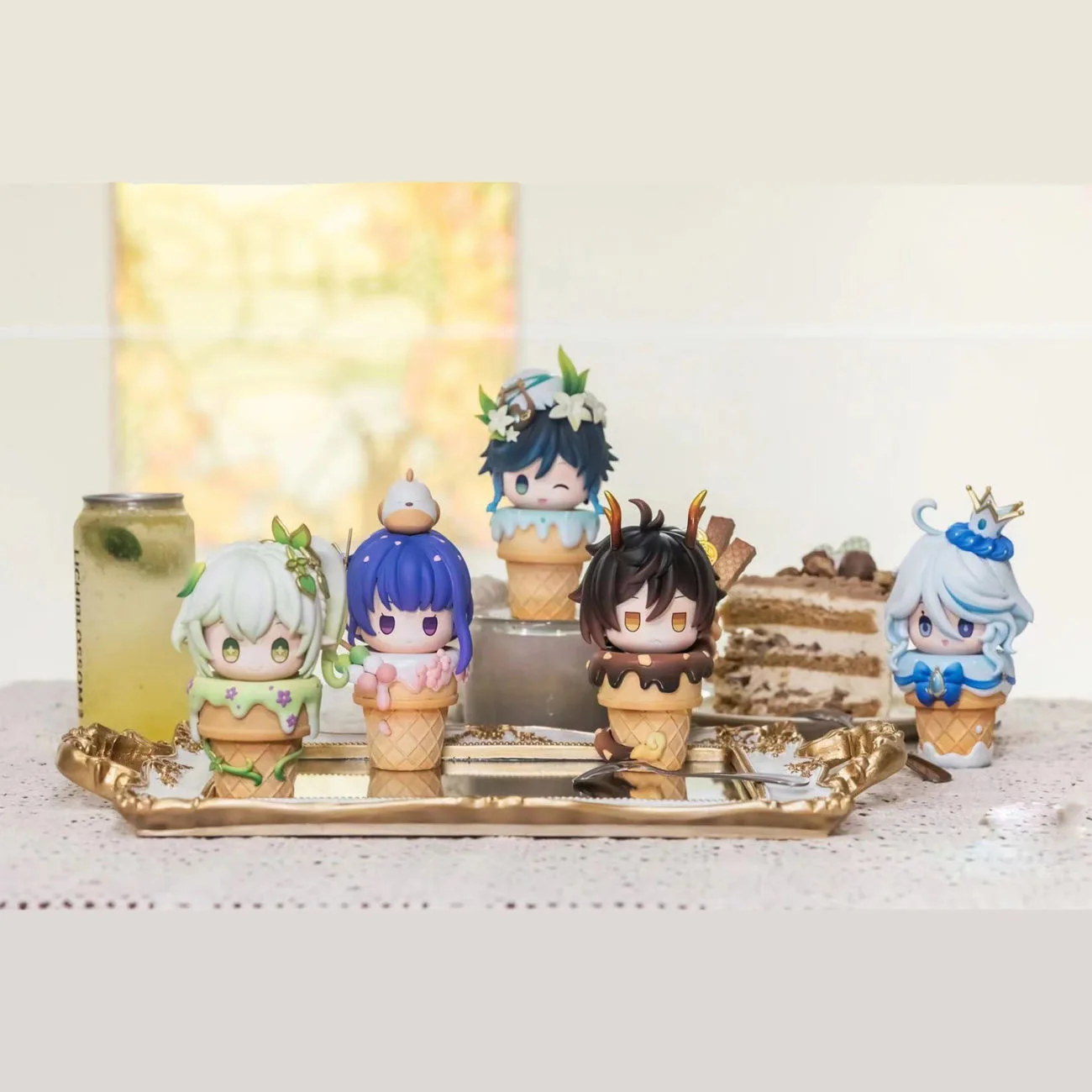 ИграGenshin Impact аниме игровая периферия пять богов мороженое 5 предметов DIY ручная