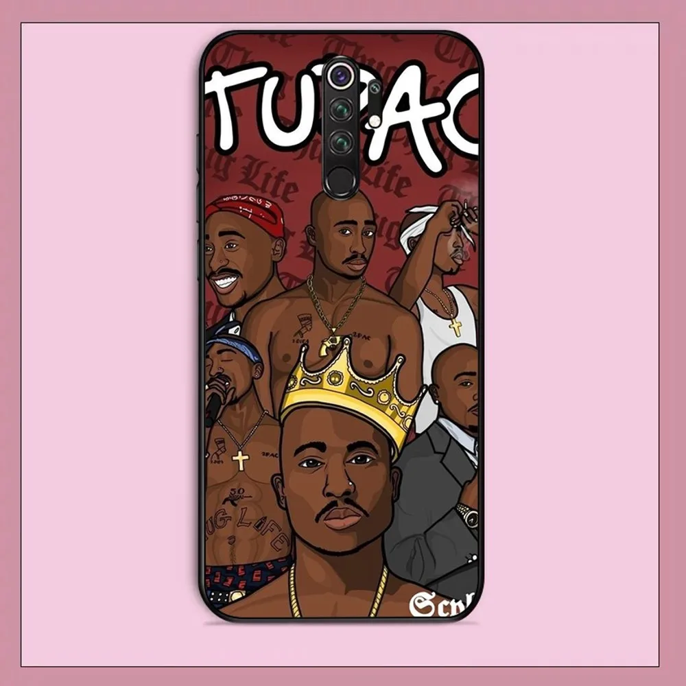 2PAC Tupac Rapper Hip Hop Phone Case For Redmi Note 4 X 5 A 6 7 8 T 9 9S 10 11 11S 11Epro Poco M3 pro