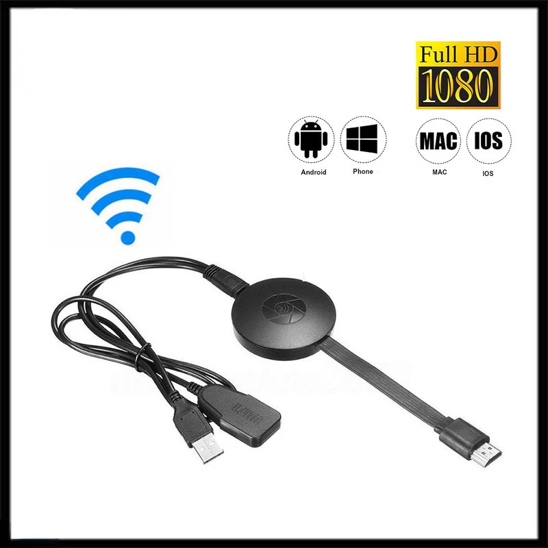 

Беспроводной дисплей G2 1080P HDMI-совместимый ключ Dlna Airplay Anycast TV Stick адаптер приемника для Android для Ios