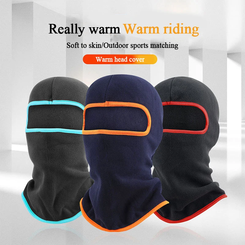 

Winter Polar Fleece Balaclava Men Face Mask Neck Warmer Beanies Thermal Head Cover Tactical Military Sports Scarf Ski Caps INS