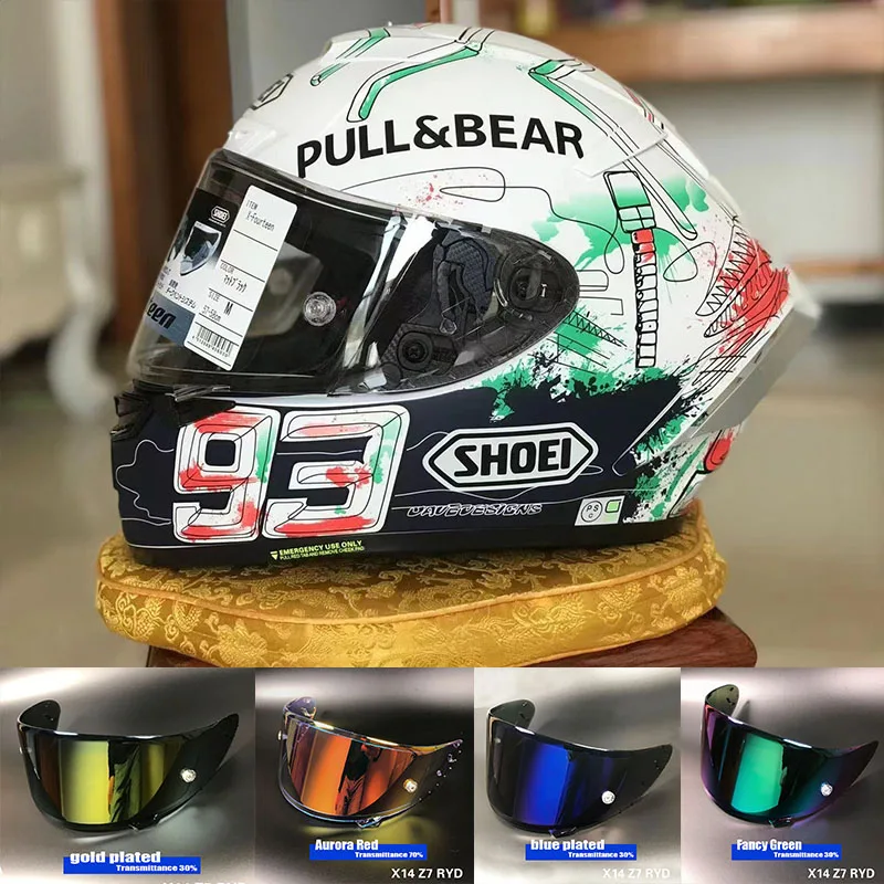 

Motocicle X14 Helmet X-Fourteen R1 Anniversary Full Face Racing Casco De Edition Helmet Motorcycle Helmet Capacete Helmet Visor