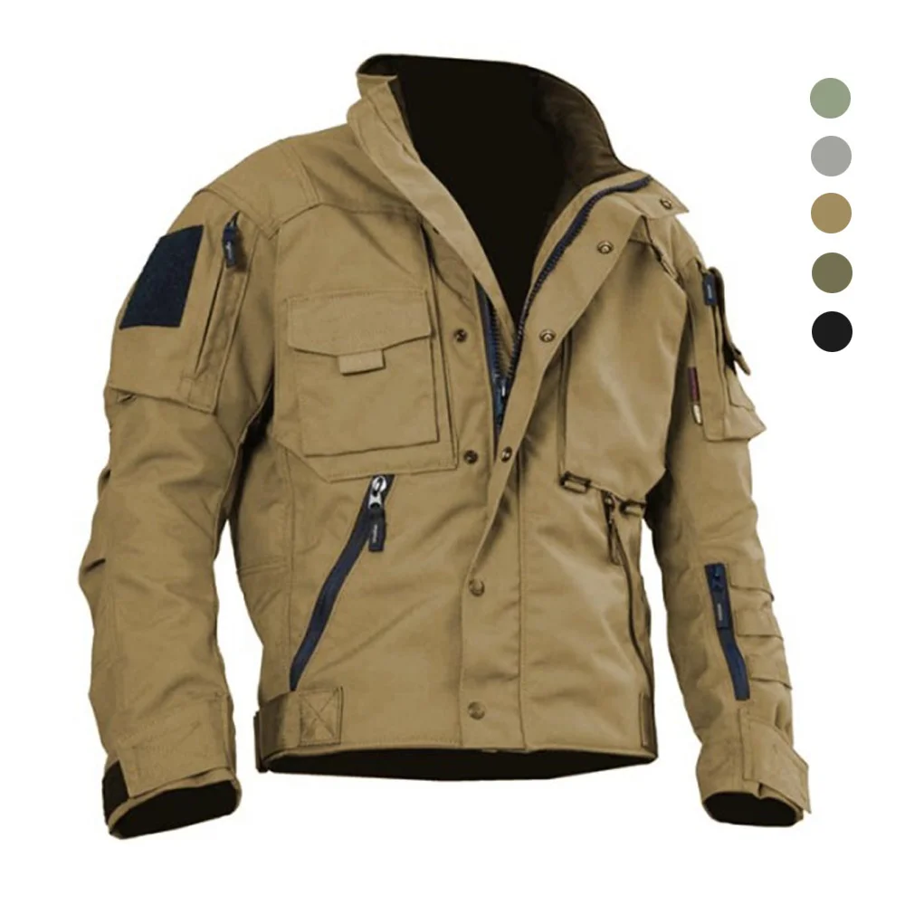 

Новинка 2022, куртка для мужчин на весну и осень, военная боевая рубашка, тактическая Полевая куртка, Уличная Повседневная модная бейсбольная ...