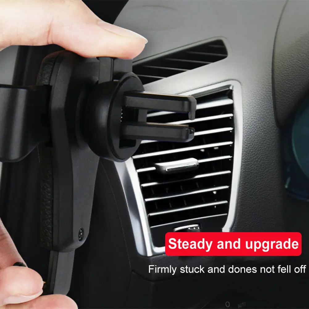 gravity car mount for mobile phone holder car air vent clip stand cell phone gps support for iphone 11 xs x xr 7 samsung huawei free global shipping