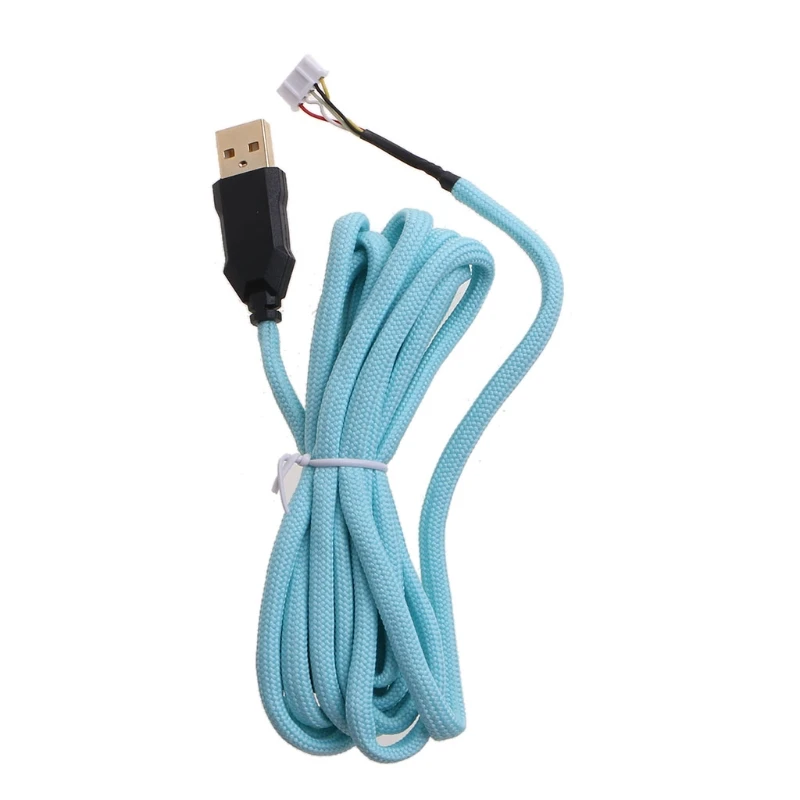 

Universal Durable Nylon Braided Mouse Line Fast Data Transfer Mouse Cable Blue