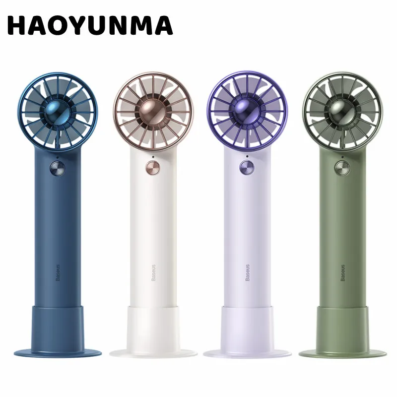 

Home Portable Handheld Turbo Fan 2000mAh/4000mAh 3-Speed Adjustable Air Conditioner Fan Mini Powerful Flyer Turbo Desk Fan