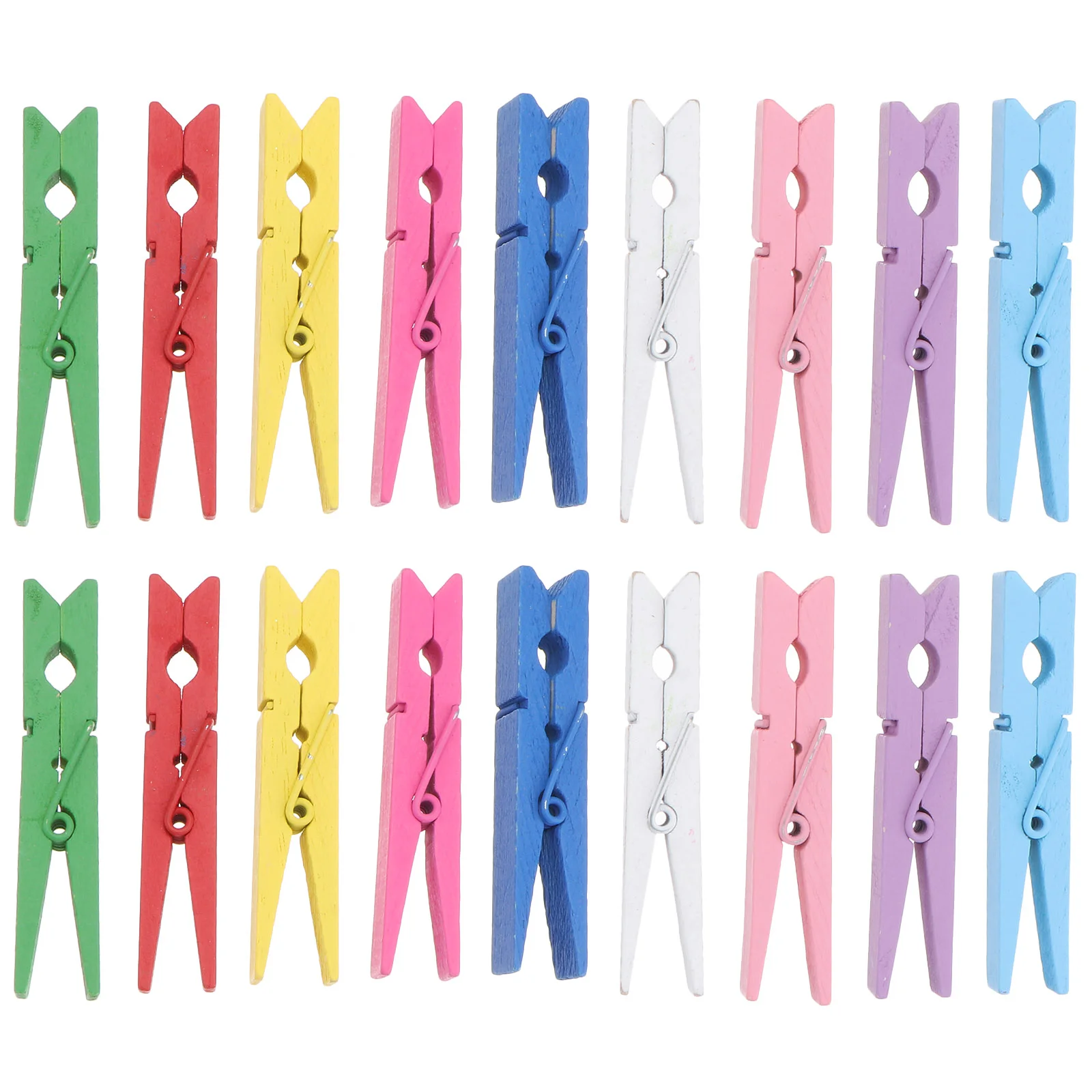 

Clip Clothesphoto Decorative Display Clothespinswooden Peg Hanging Picture Paper Colored Crafts Craft Pictures Holder Clothespin