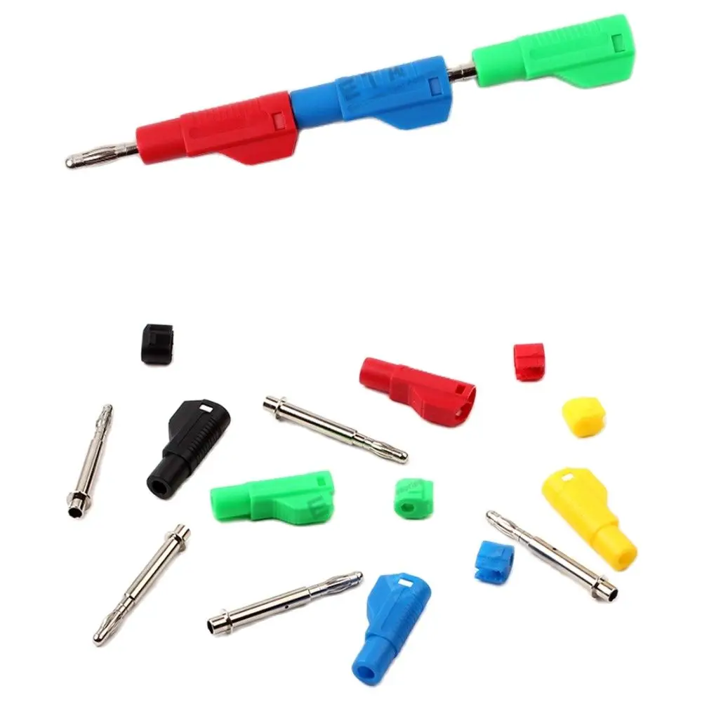 

1pc 4mm Banana Connector Copper Pin Banana Lug DIY Plus and Connector with a 4mm Jack on the End 1000V 10A Banana Connector