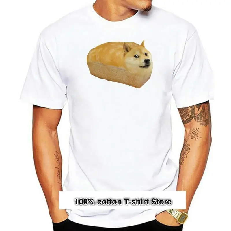 

Doge Bread-Camiseta de manga corta para hombre, camisa básica de moda informal para niño y niña, camiseta de hip-hop, top