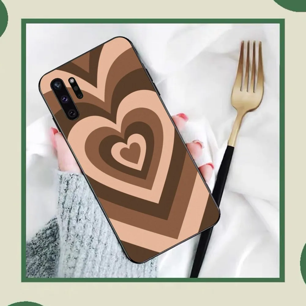 Fashion Purple Heart Swirl Circle Phone Case For Samsung Note 8 9 10 20 Pro Plus Lite M 11 30 21 31 51 A 22 42 02 03