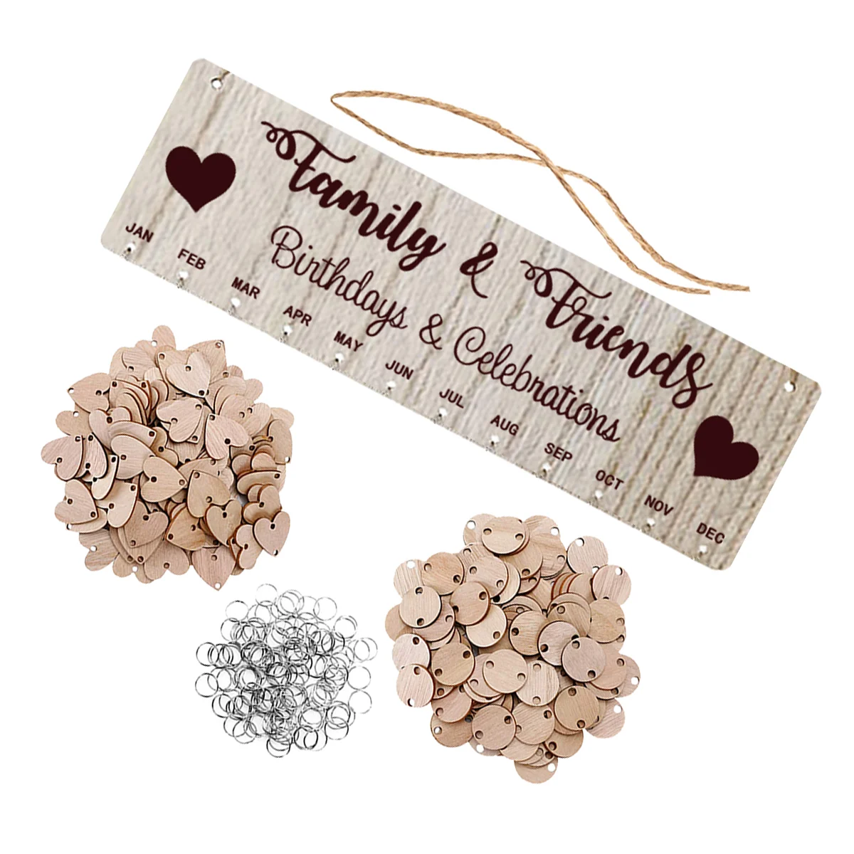 1 компл. креативный деревянный подвесной календарь искусственная табличка