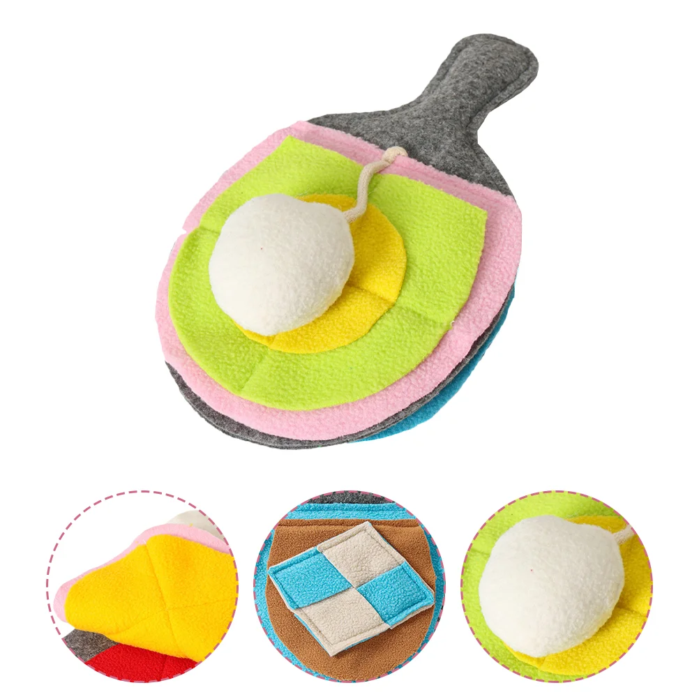 

Table Tennis Racket Shape Sniffing Mat Snuffle Pad Snuffle Mat For Dogs for Outdoor Home Puppy Training