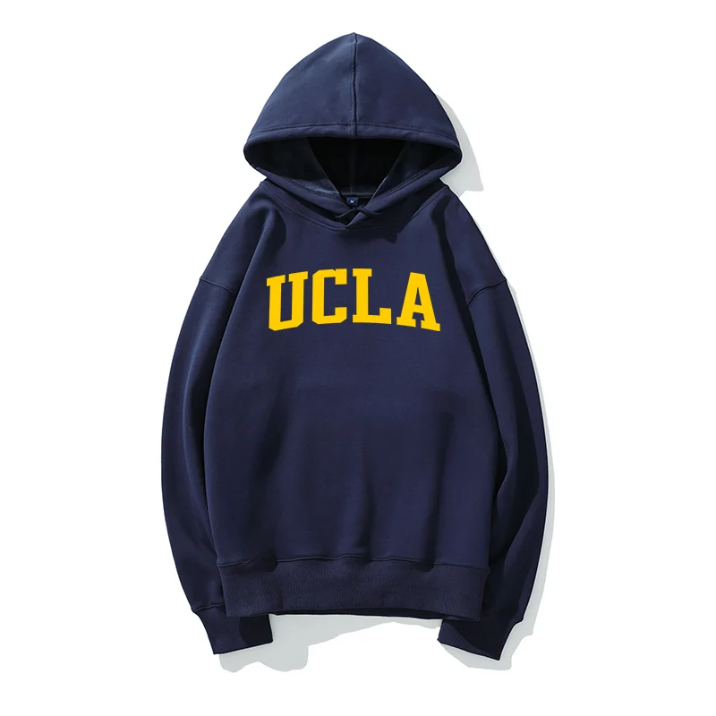 Новинка 2024 Детская толстовка Ucla из чистого хлопка на весну и осень джемпер с