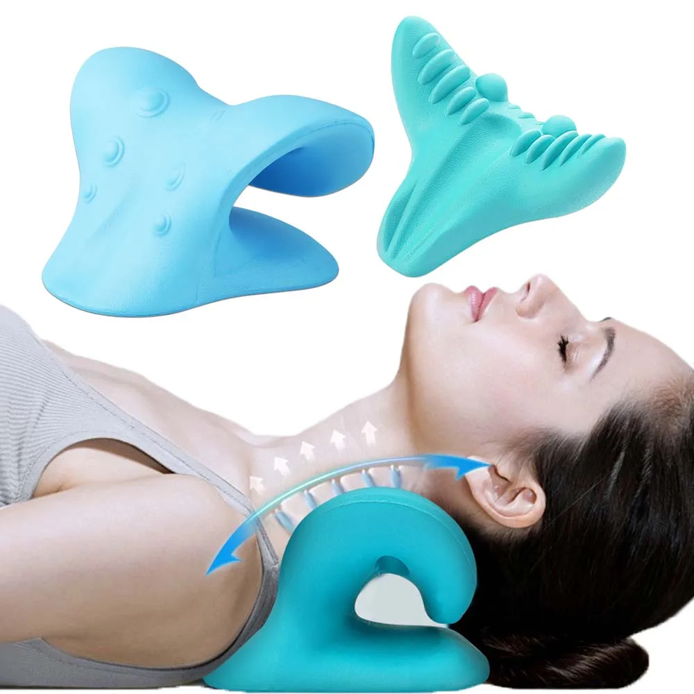 

Neck Stretcher Massage Pillow Neck Shoulder Cervical Chiropractic Traction Device Pain Relief Body Neck Release Health Care Tool
