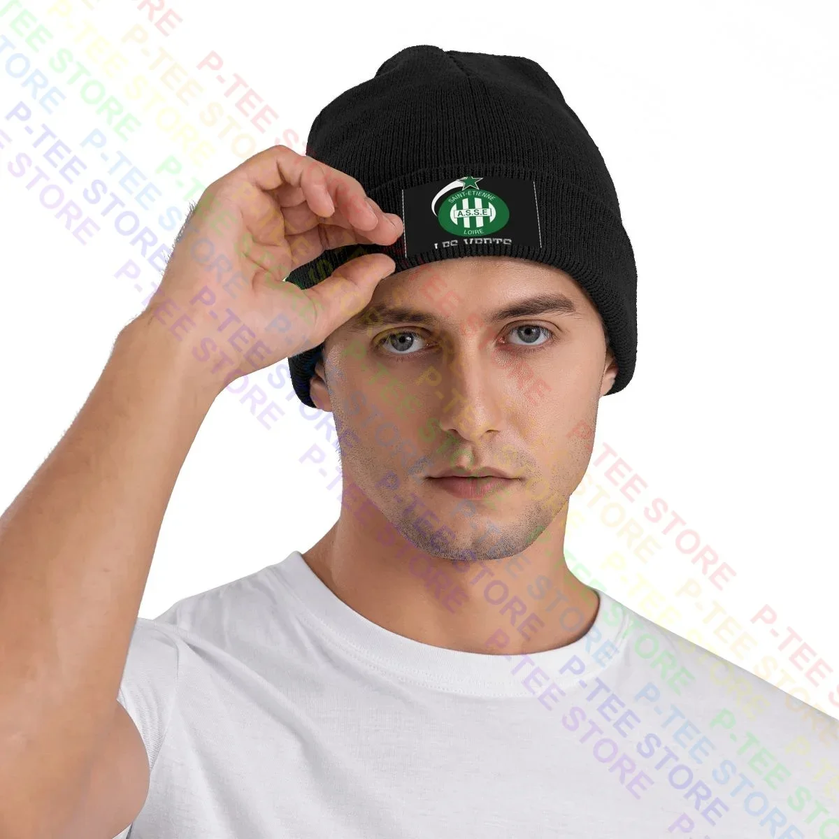 Les Verts Saint Etienne Asse France Ligue 1 футбольная вязаная шапка-бини шапка стиль хипстера