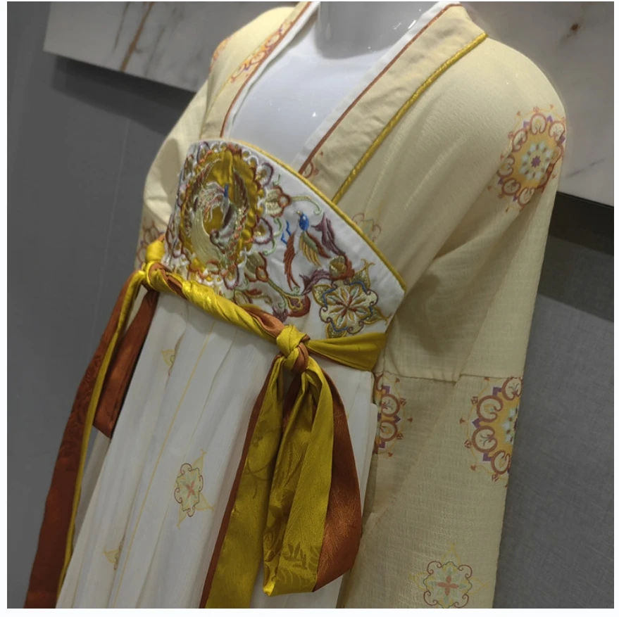 Jinwu демисезонное детское платье ханьфу в китайском стиле с длинным рукавом