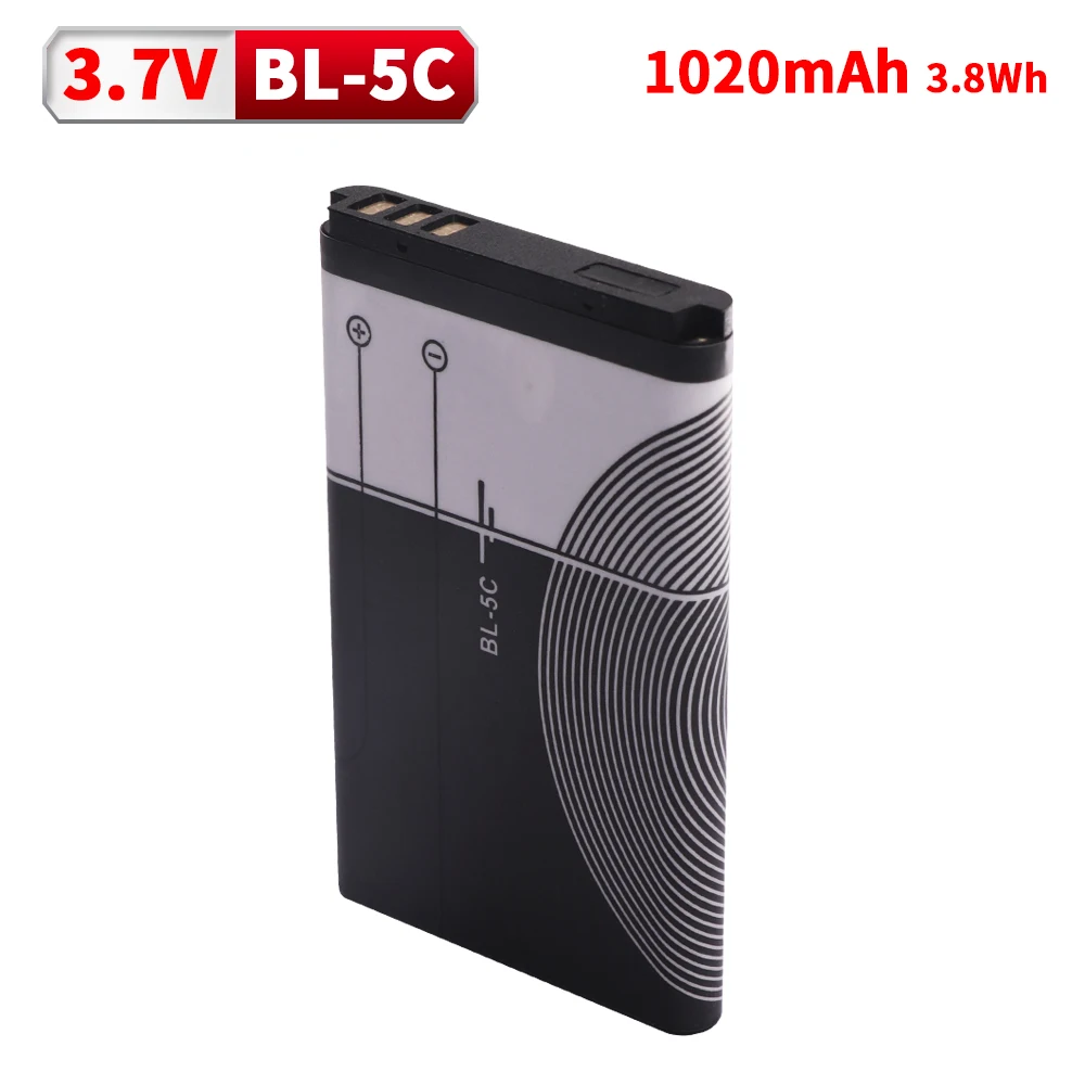 Фото BL-5C 3,7 В аккумулятор для телефона Broadcast Radio/Nokia 1100 1110 1200 1208 1280 1600 2600 2700 3100 3110 5130 6230 6230i N70 №4