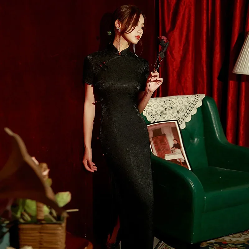 Чонсам Yourqipao женский вечерний длинное благородное традиционное китайское платье