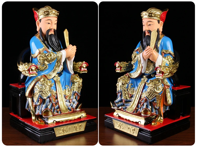 3 шт. даосский буддизм фигурка богов Будды SAN GUAN DADI TIAN DI SHUI Азиатская семья статуя
