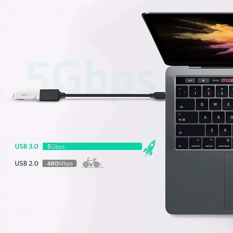 Фото Переходник с USB C на USB 3,0 OTG Type-C «папа» на USB «мама» №2