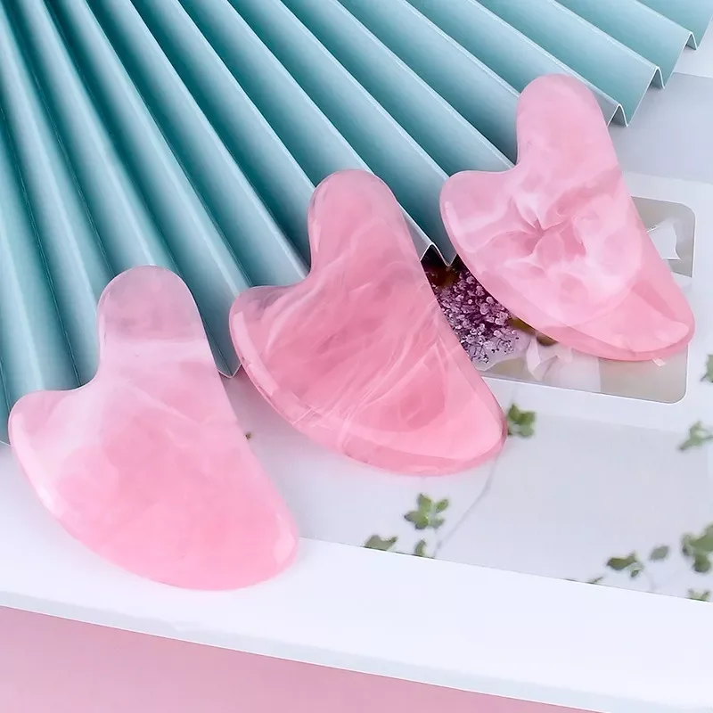 

Resin Guasha Scraper Facial Massager Gouache Scraper Face Massage Acupuncture Beeswax Gua Sha Board Acupoint Eye Care SPA Tool