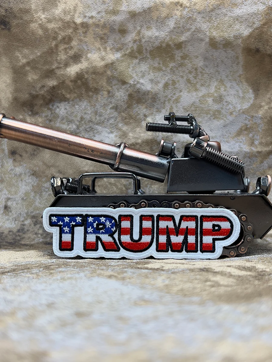 TRUMP вышитые нашивки в стиле панк-рок значок этикетка наклейка для одежды шапок