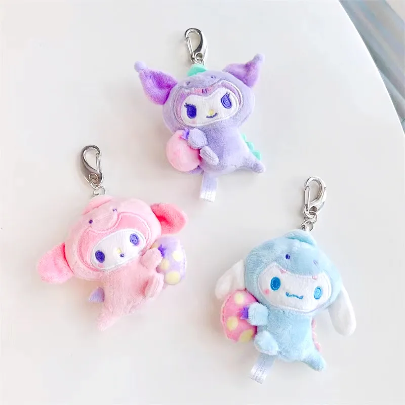 

Sanrio Little Dinosaur Series Cinnamoroll My Melody Plush Toy Doll Pendant Cute Anime Doll Girl Heart Gift