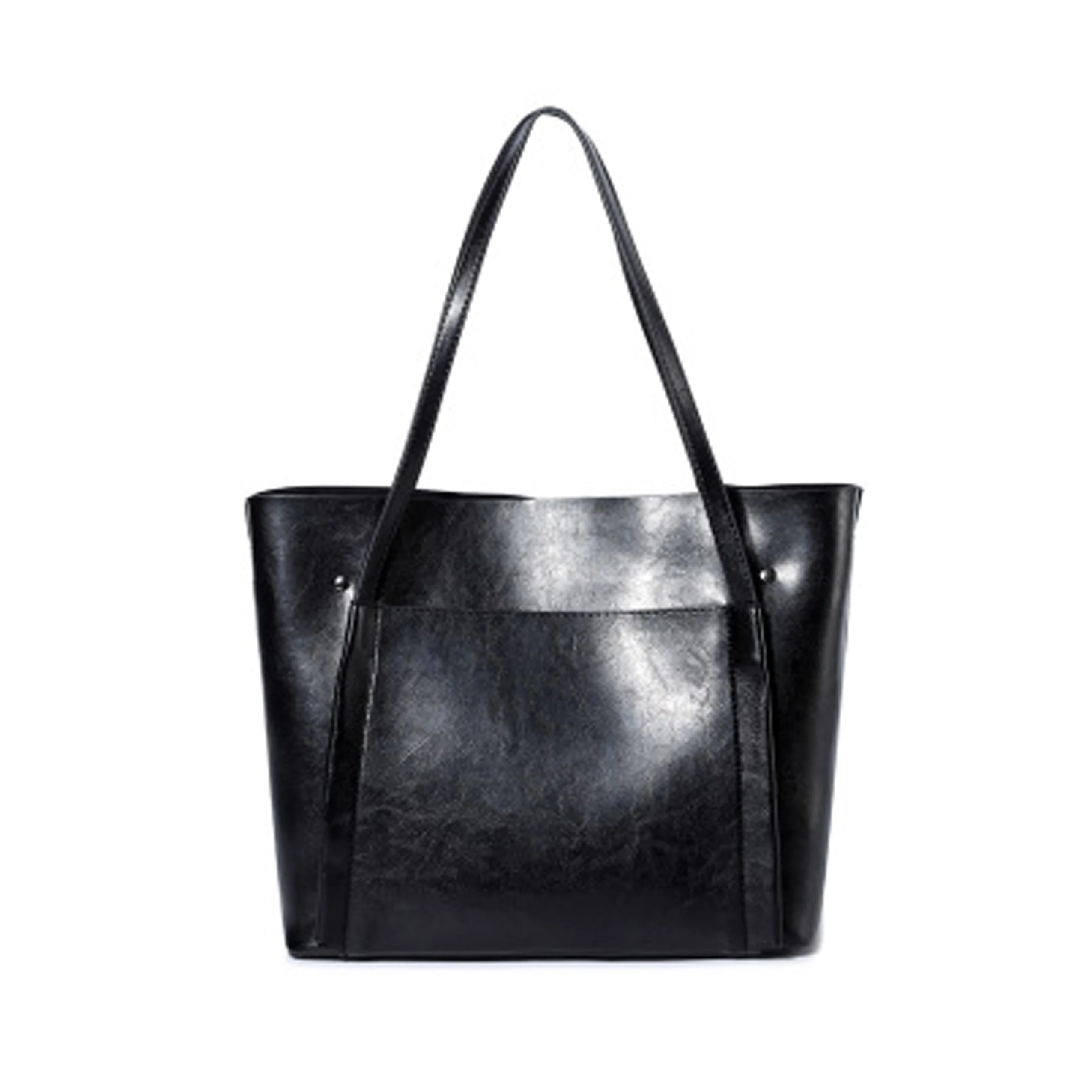 

2022 New Popular All-Match Large-Capacity Oil Wax Leather Shoulder Messenger Tote Bag