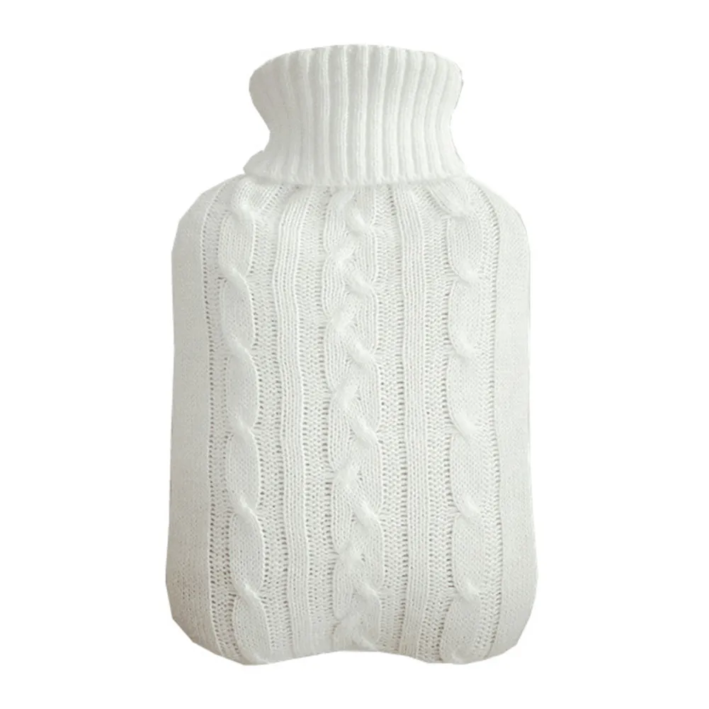 

2000ml Explosion-proof Hot Water Bottle Cover Protective Warm Large Cover Winter Heat Preservation Soft Safe Removable Knitted