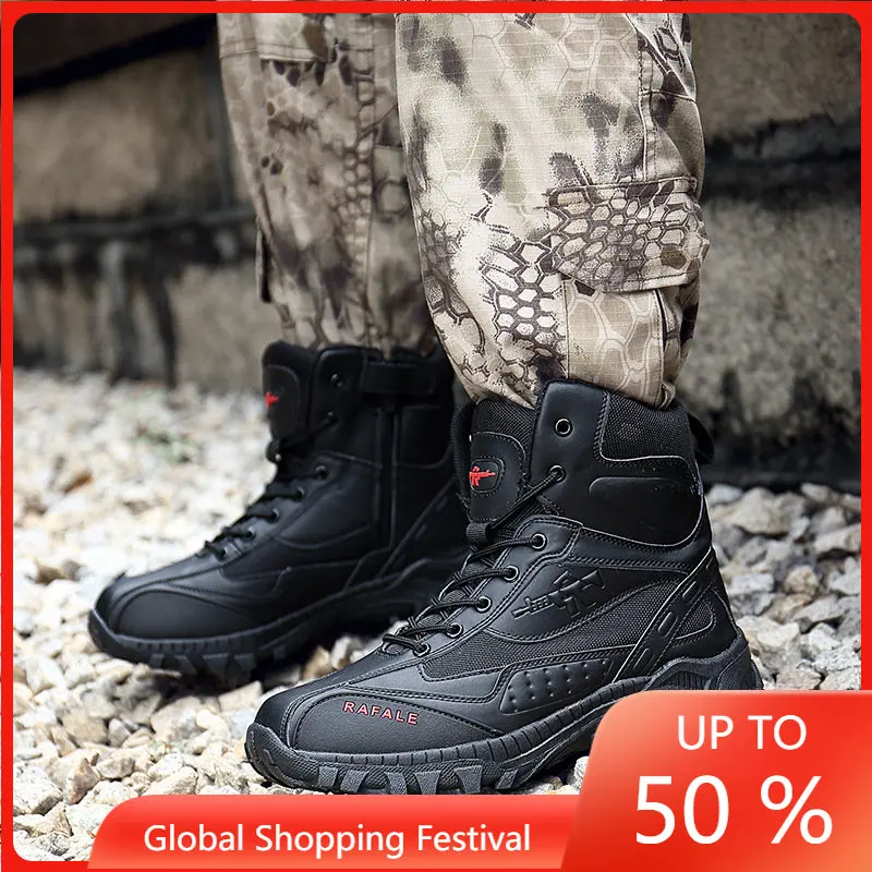 

New Hot Style Men Hiking Shoes Winter Outdoor Walking Hiking BootsMountain Sport Boots Climbing Sneakers boots free shipping