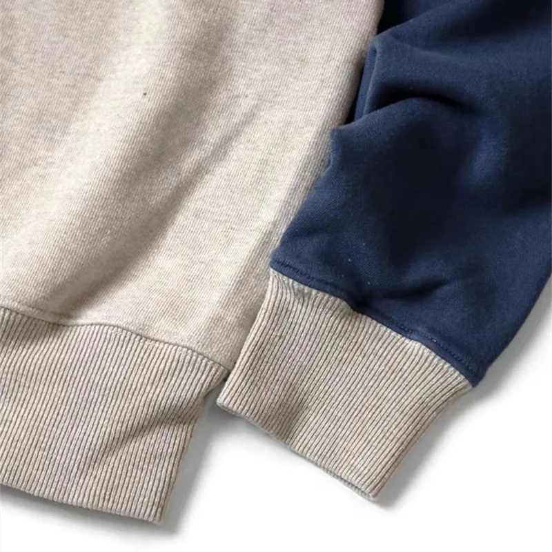KAPITAL 22SS Color Blocking Splicing Craze Printing Half high Collar Sweater Men's And women's Sports Coats