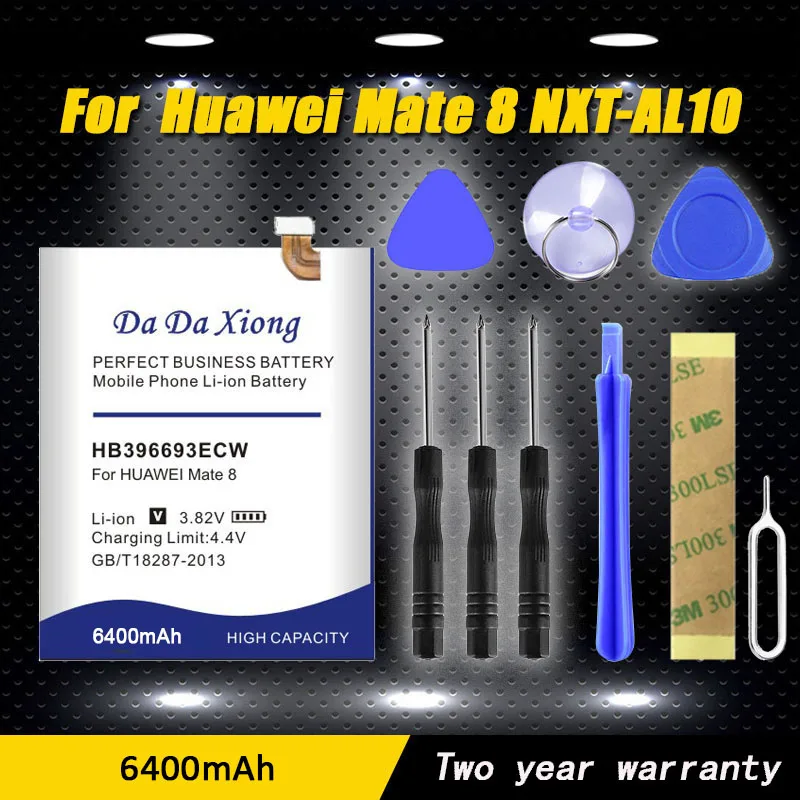 

High Quality 6400mAh HB396693ECW Battery For Huawei Mate 8 NXT-AL10 NXT-TL00 NXT-CL00 NXT-DL00 Mate8