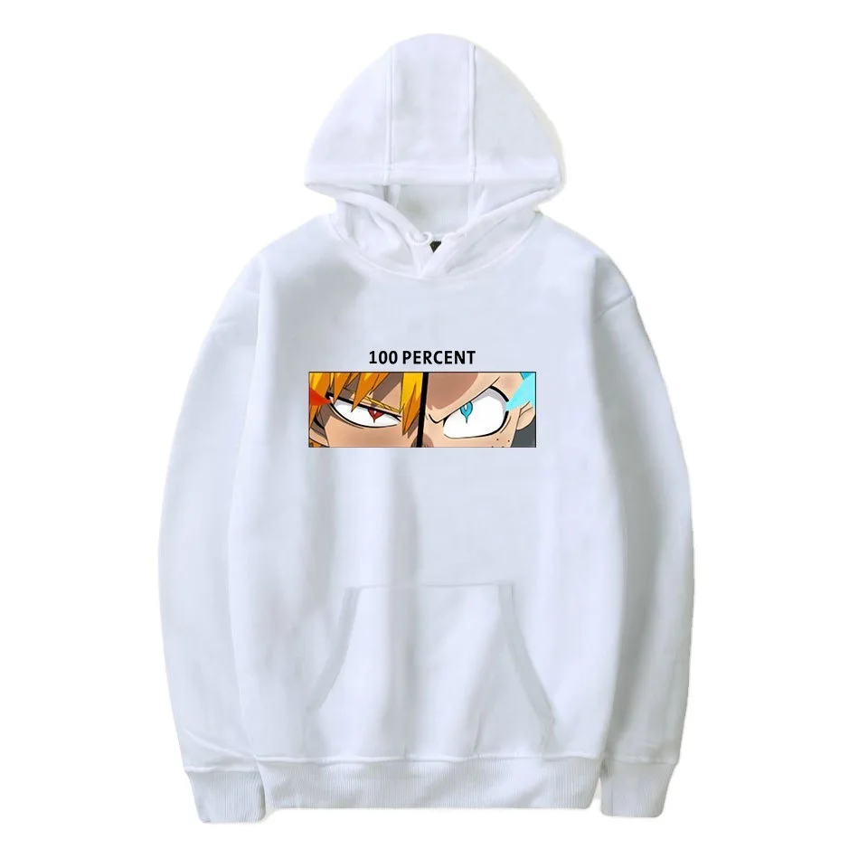 

New Listing My Hero Academia Anime Hoodie Cute Deku Eyes Autumn Hooded Men Fashion Pullovers Sweatshirt Unisex White Streetwear
