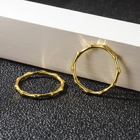 fashion classic simple high quality color retention titanium steel bamboo ring banquet gift women jewelry rings 2022
