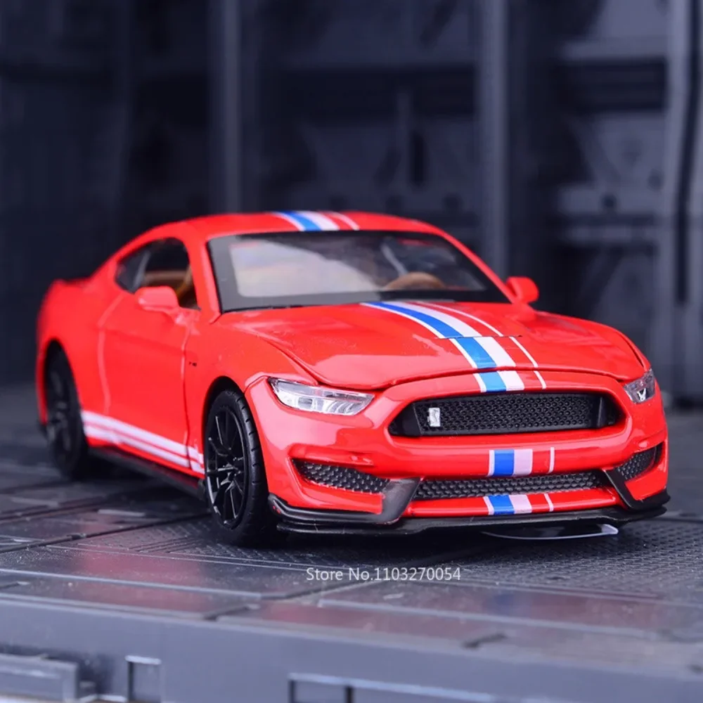 1:32 Ford Mustang Shelby GT350 Легкосплавные автомобильные игрушки Литая под давлением модель