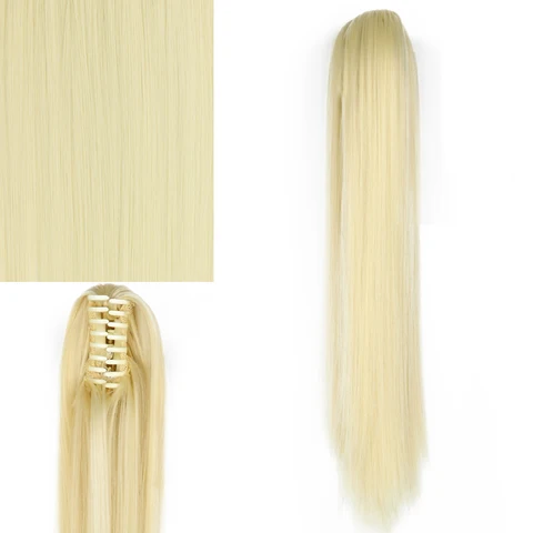 СИНТЕТИЧЕСКОЕ Наращивание длинные волнистые натуральные волосы 24 дюйма заколка для конского хвоста искусственный шиньон черный коричневый блонд для женщин