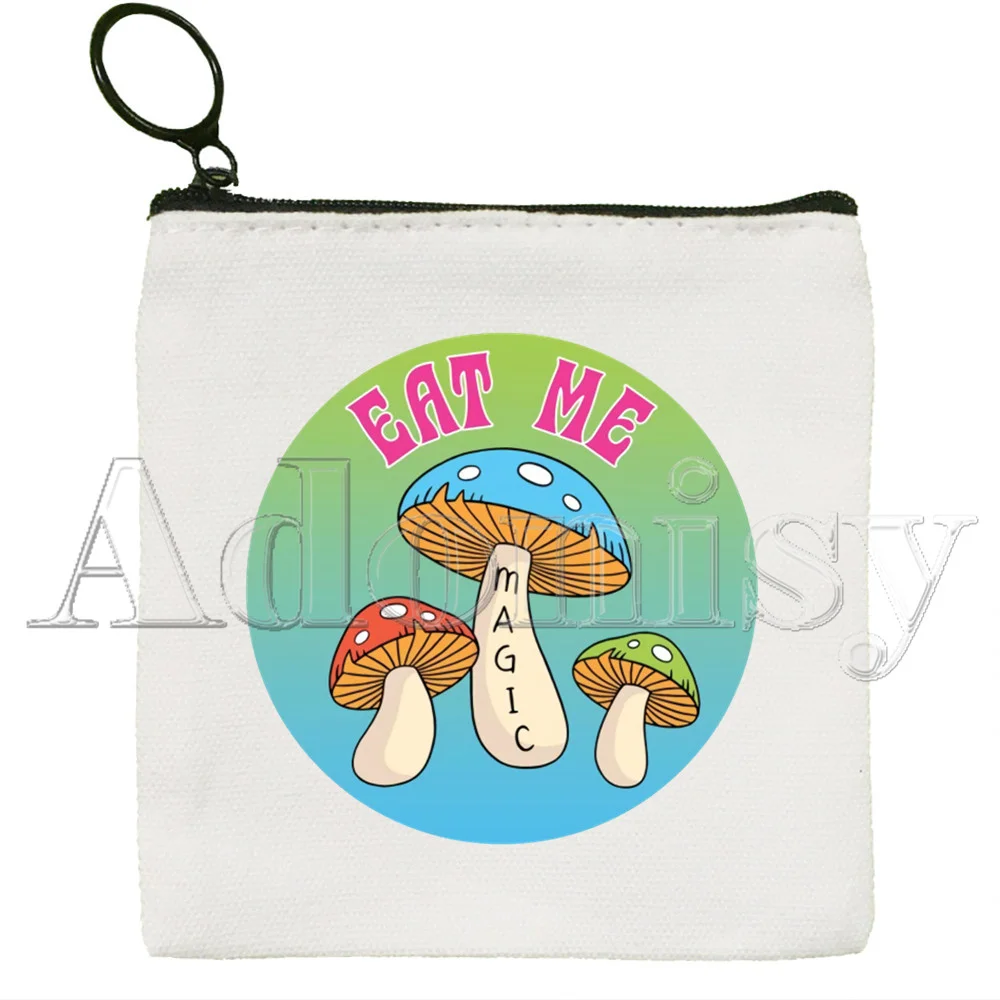 Mushroom Key Coin Purse Wallet for Teenager Cartoon Cute Card Bag