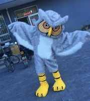 adult owl mascot cartoon birds cosplay costumers fancy dress mask helmet prop character event party clothing