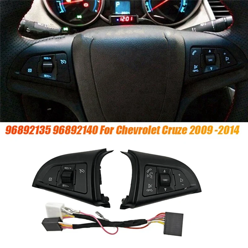 1 пара 96892135 96892140 для Chevrolet Cruze 2009 -2014 Автомобильная Кнопка рулевого колеса