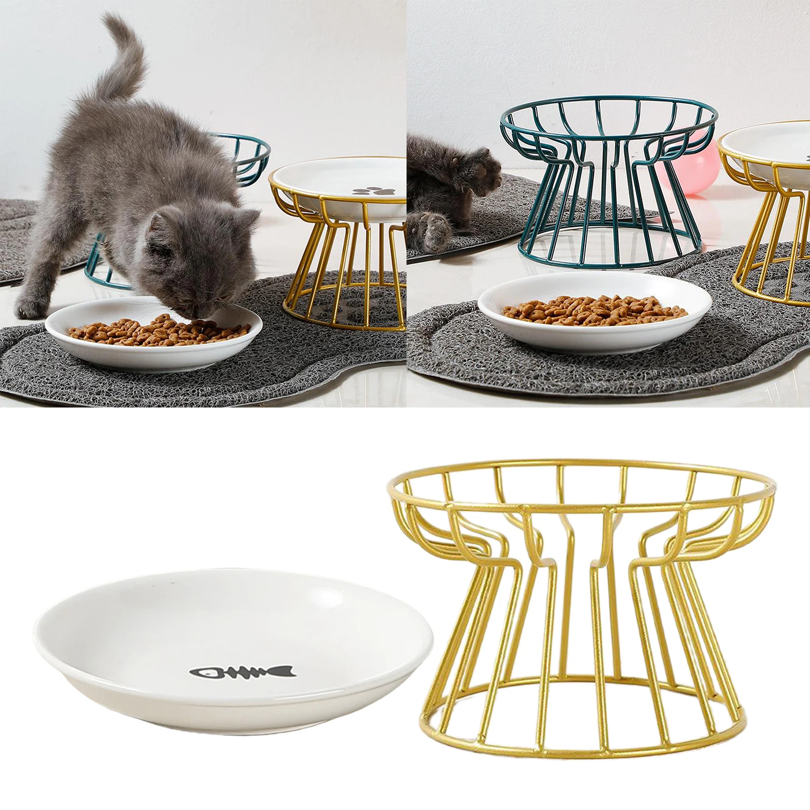

Feeding Treats Outdoor Amp Bowl Cat Food Accessories Stand Cats Dogs Raised Supplies Doggie Pet Water For Drinking Ceramic