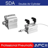 sda 25mm pneumatic double acting piston cylinder compact pneumatic cylinder stroke 5 100mm sda25 sda25 25 double air cylinder