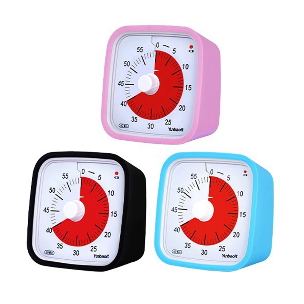 Визуальный таймер VT01 на 60 минут бесшумный будильник с обратным отсчетом и