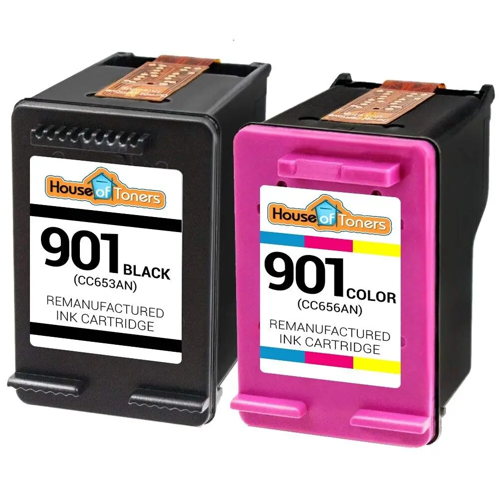

2-PACK for HP 901 CC653AN Black & CC656AN Color Ink for G5