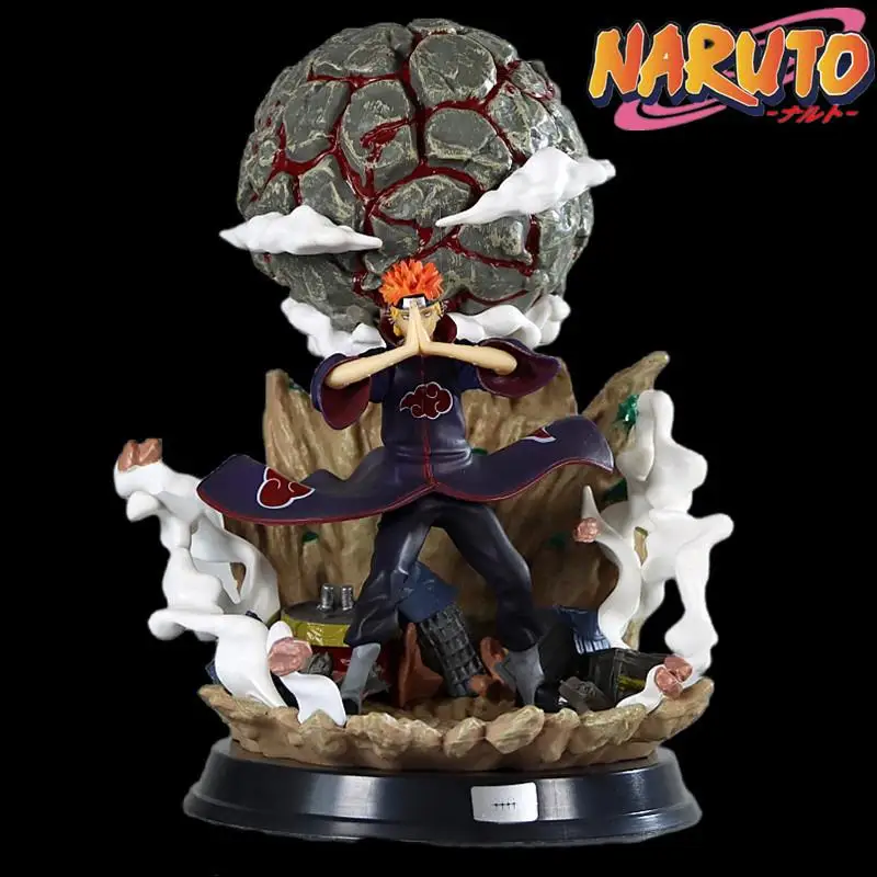 

24CM Naruto Anime Model Deva Path Pain Yahiko Gk Chibaku Tensei Statue Pvc Action Figures Collectible Figure 1/6 Scale Toy Gift