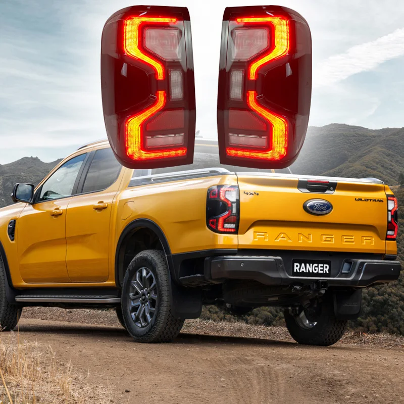 

Car LED Taillight Tail Light For Ford Ranger T9 XLT SPORT 2022-2023 Rear Running Lamp + Brake Light + Reverse + Turn Signal